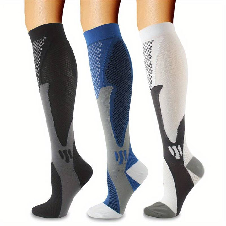 Unisex compressiekousen voor dagelijks gebruik en sport