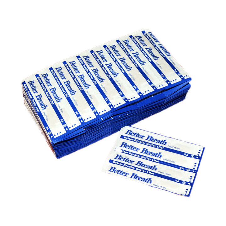 AirFlow neusstrips (100 stuks) voor vrije ademhaling, minder snurken en betere slaap bij verkoudheid of allergieën.