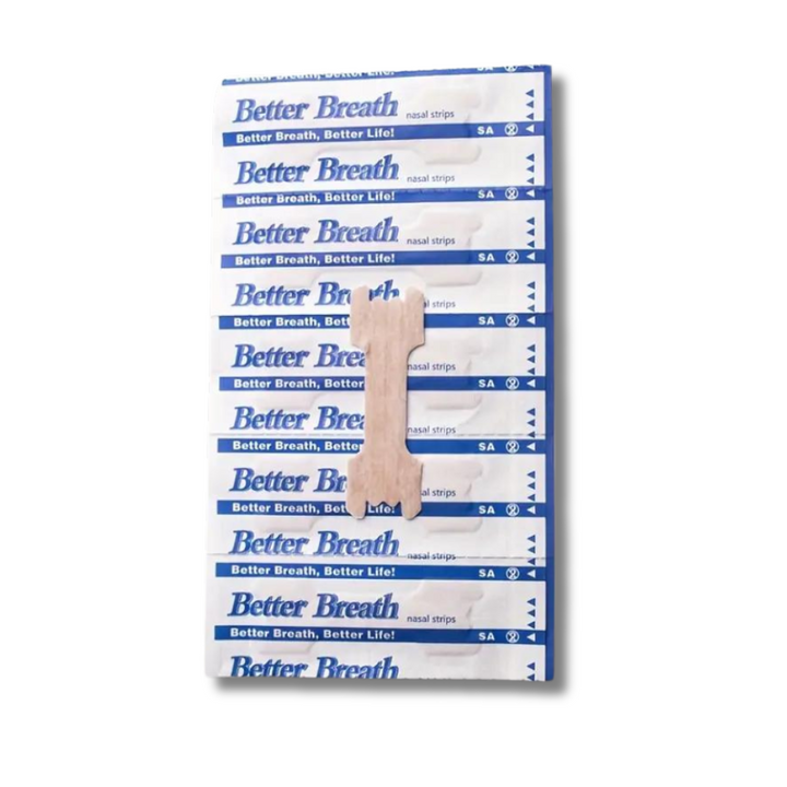 Vrije ademhaling en minder snurken met AirFlow neusstrips, ideaal voor sporters, bij verkoudheid en een betere slaap.