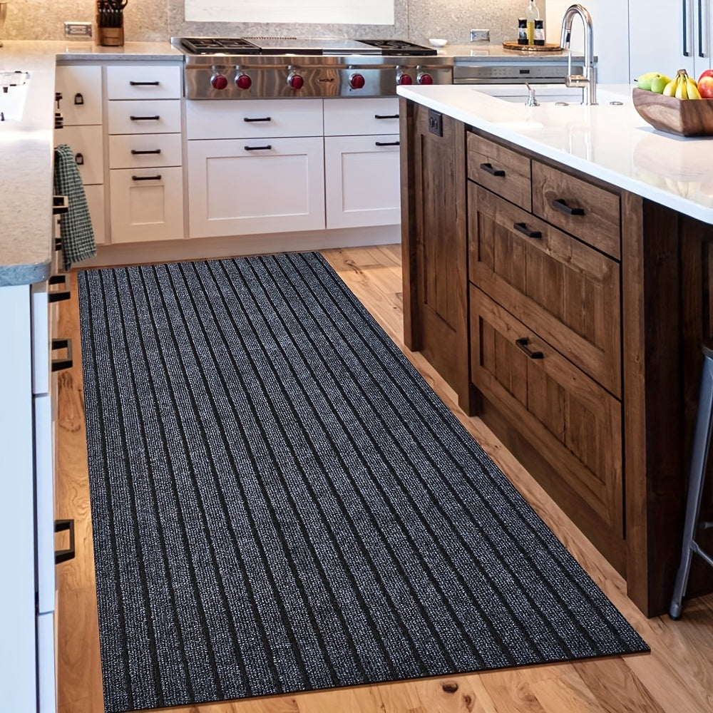 Stijlvolle wasbare loper met antislip onderkant, perfect voor hal, keuken of balkon.