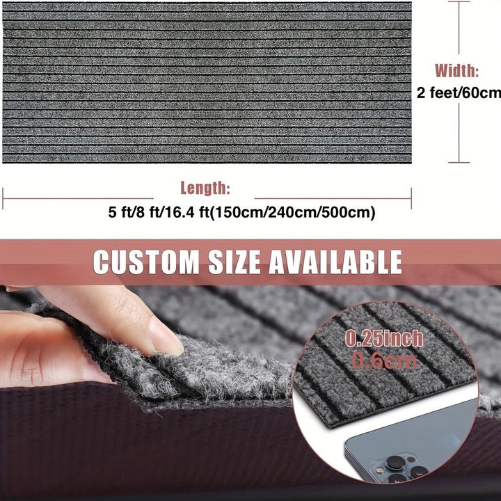 Onderhoudsvriendelijke antislip vloerkleed loper voor intensief gebruik binnen en buiten.