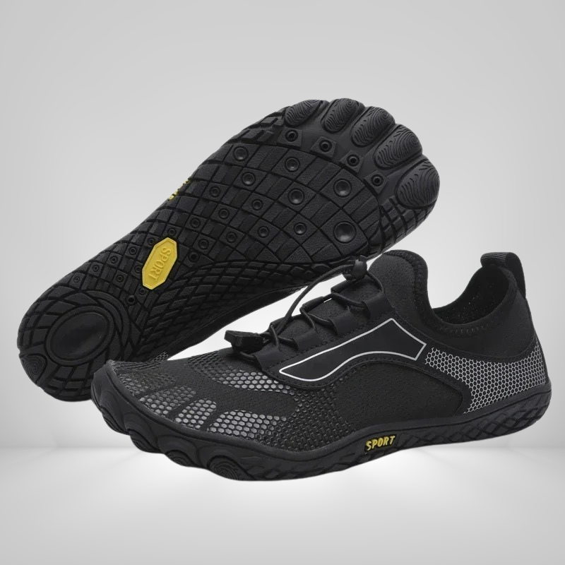 Unisex AquaFlex waterschoenen met flexibele pasvorm en antislip grip, geschikt voor alle wateractiviteiten.
