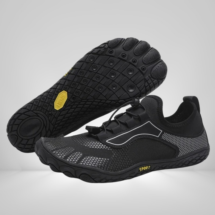Unisex AquaFlex waterschoenen met flexibele pasvorm en antislip grip, geschikt voor alle wateractiviteiten.
