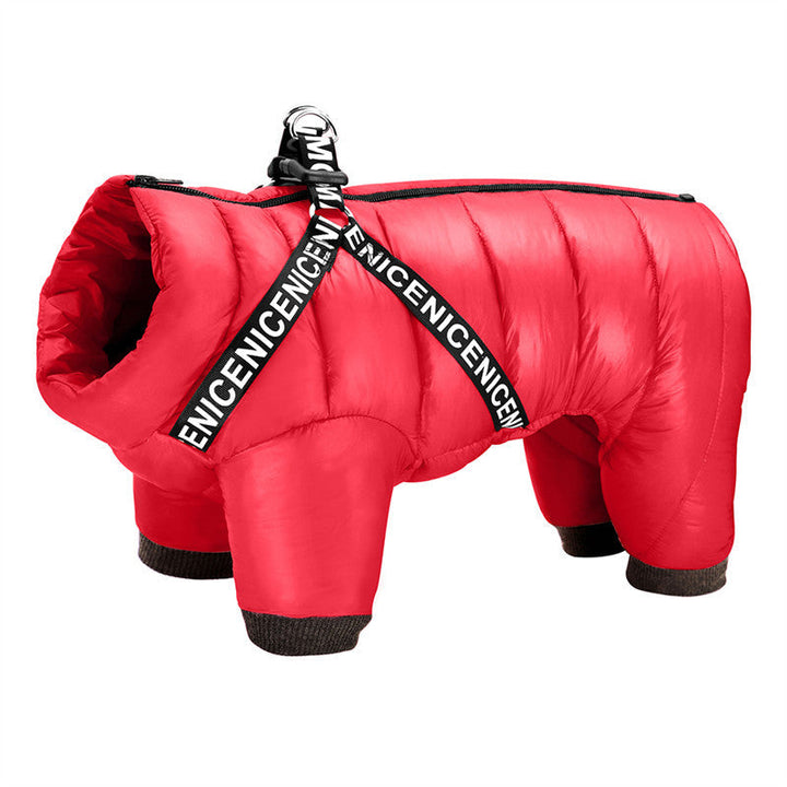 Extra warme honden winterjas voor huisdieren, ideaal voor bescherming tegen vrieskou en sneeuwval in de winter.