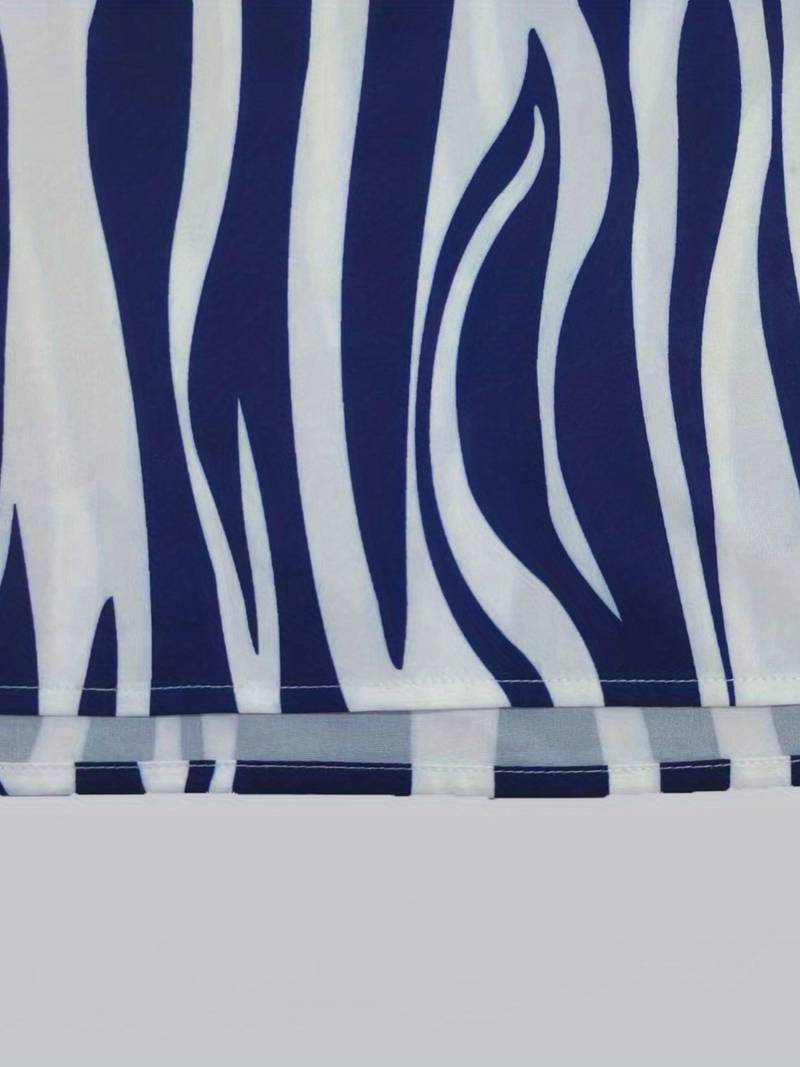 Dames mouwloze gestreepte mini-jurk, luchtige pasvorm, elegant streepmotief, perfect voor zomeractiviteiten.