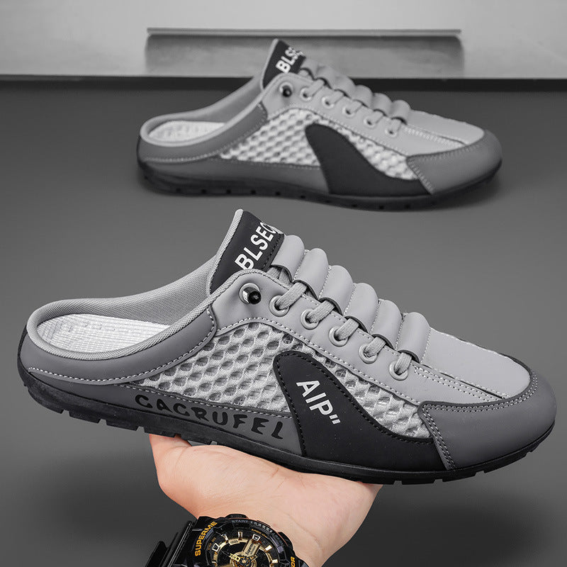Ademende heren slip-on sneakers van mesh, lichtgewicht, met stevige zolen, in een modern design voor dagelijks comfort.