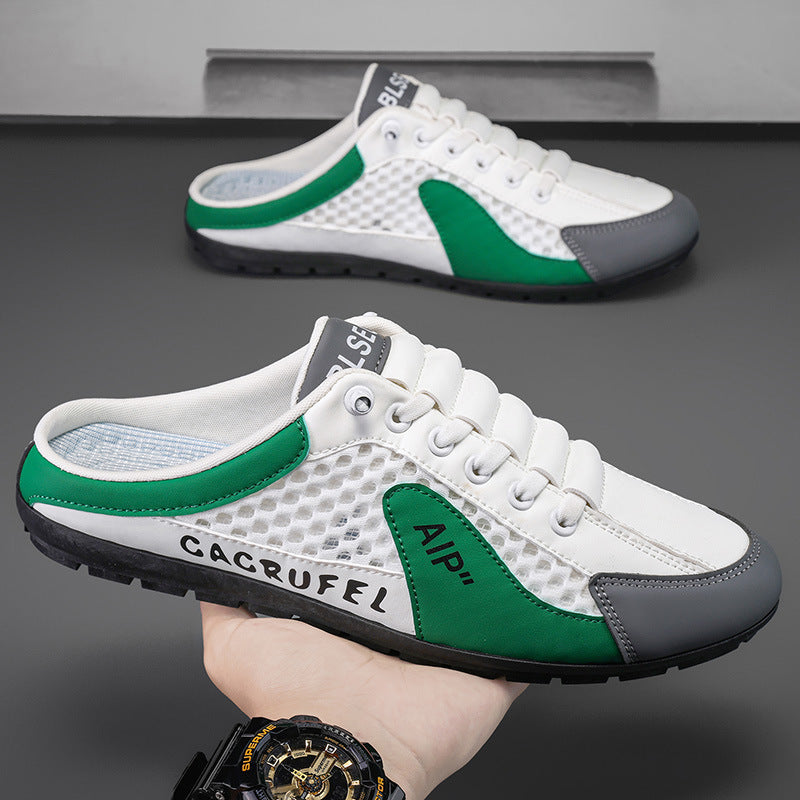 Ademende heren slip-on sneakers van mesh, lichtgewicht, met stevige zolen, in een modern design voor dagelijks comfort.