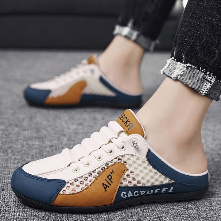 Ademende heren slip-on sneakers van mesh, lichtgewicht, met stevige zolen, in een modern design voor dagelijks comfort.
