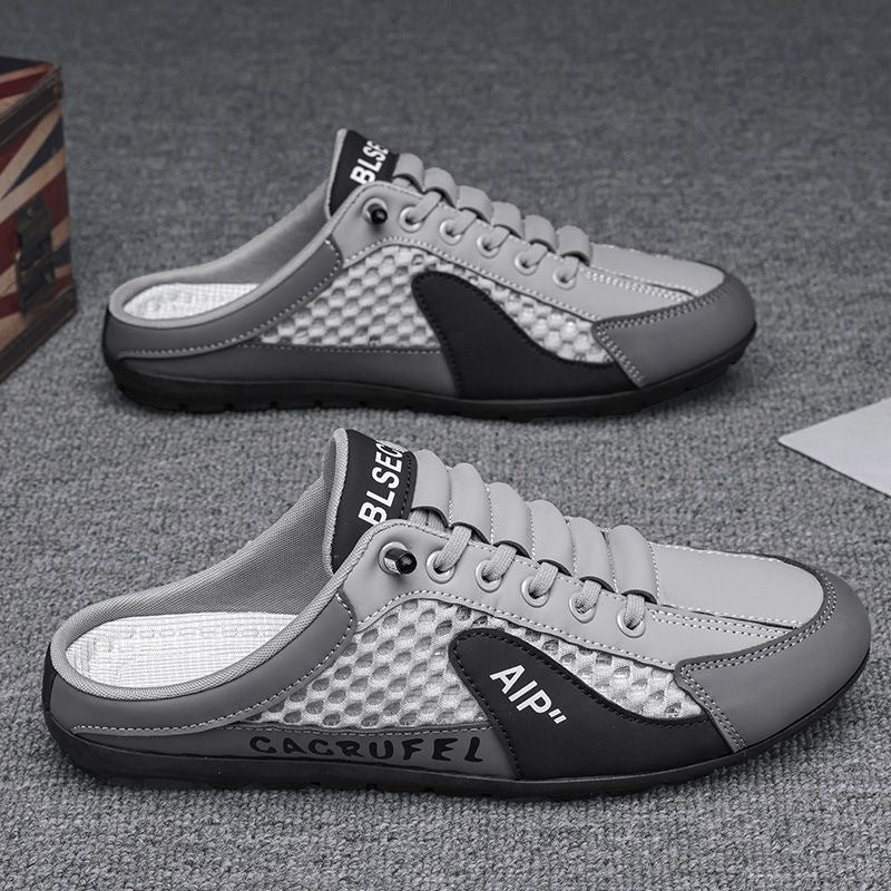 Ademende heren slip-on sneakers van mesh, lichtgewicht, met stevige zolen, in een modern design voor dagelijks comfort.