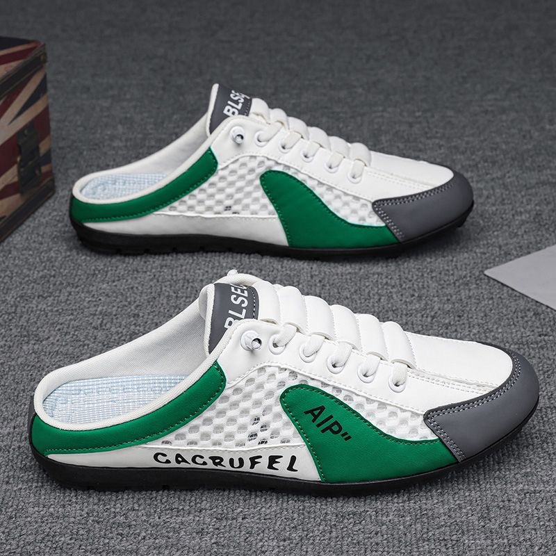 Ademende heren slip-on sneakers van mesh, lichtgewicht, met stevige zolen, in een modern design voor dagelijks comfort.