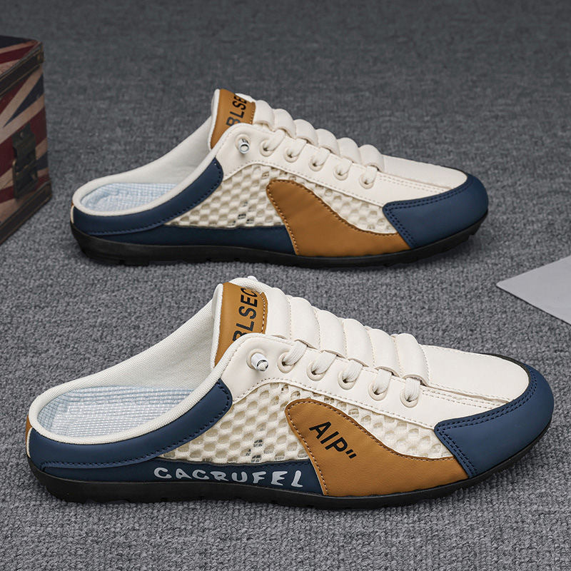 Ademende heren slip-on sneakers van mesh, lichtgewicht, met stevige zolen, in een modern design voor dagelijks comfort.