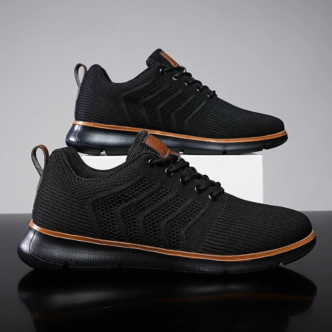Ademende heren sneakers met lichtgewicht mesh-ontwerp, moderne esthetiek en uitstekend comfort voor actieve mannen.