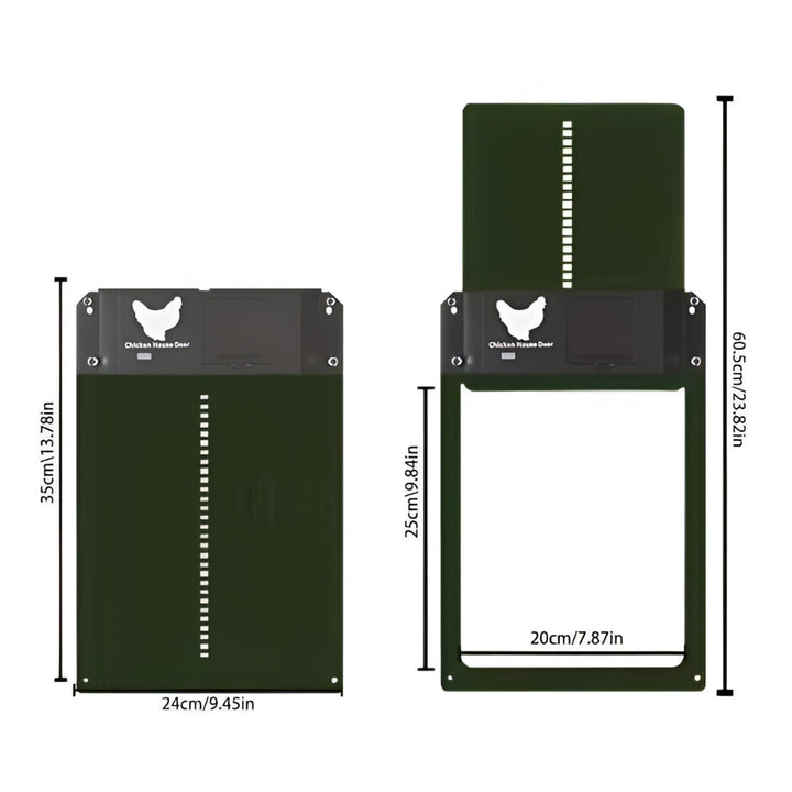 Automatisch pluimveeluik met lichtsensor voor een stressvrije omgeving voor uw vogels.