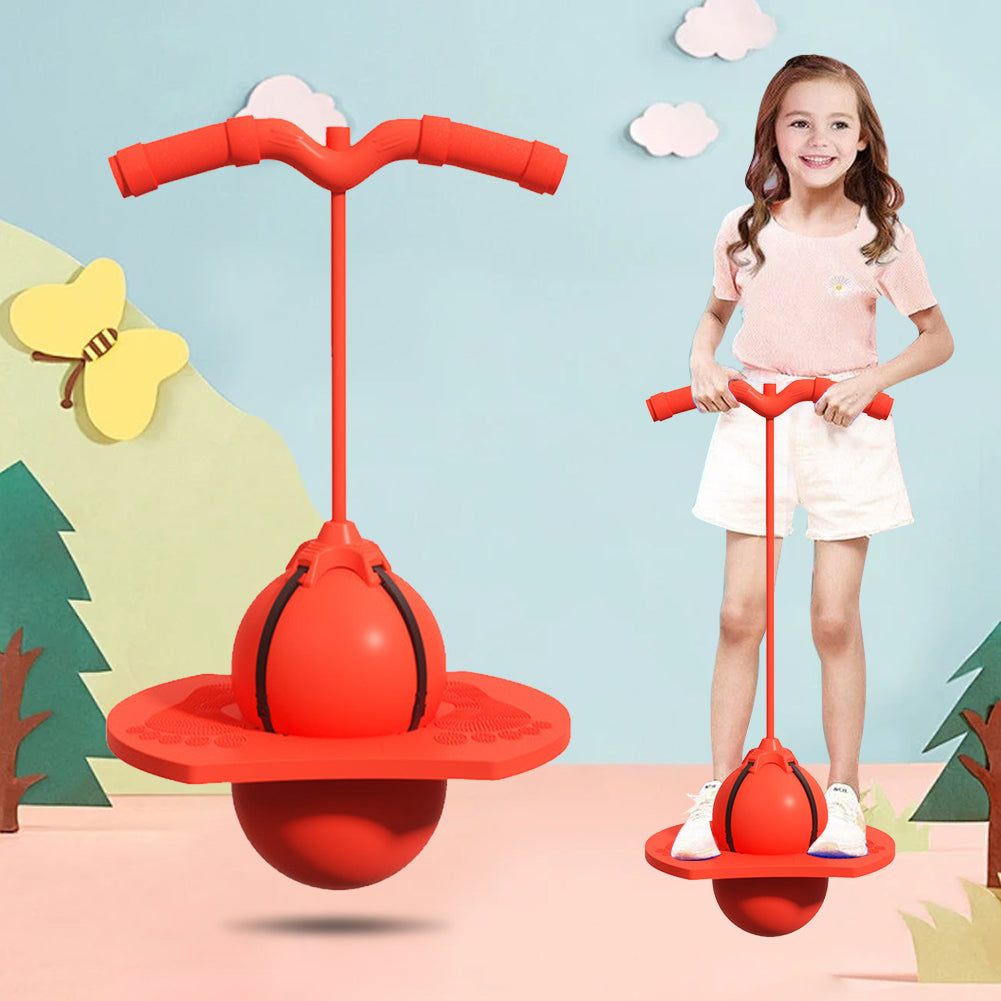 Balanceerspeelgoed voor kinderen, stevige springstok in vrolijke kleuren, bevordert balans en coördinatie door actief springen.