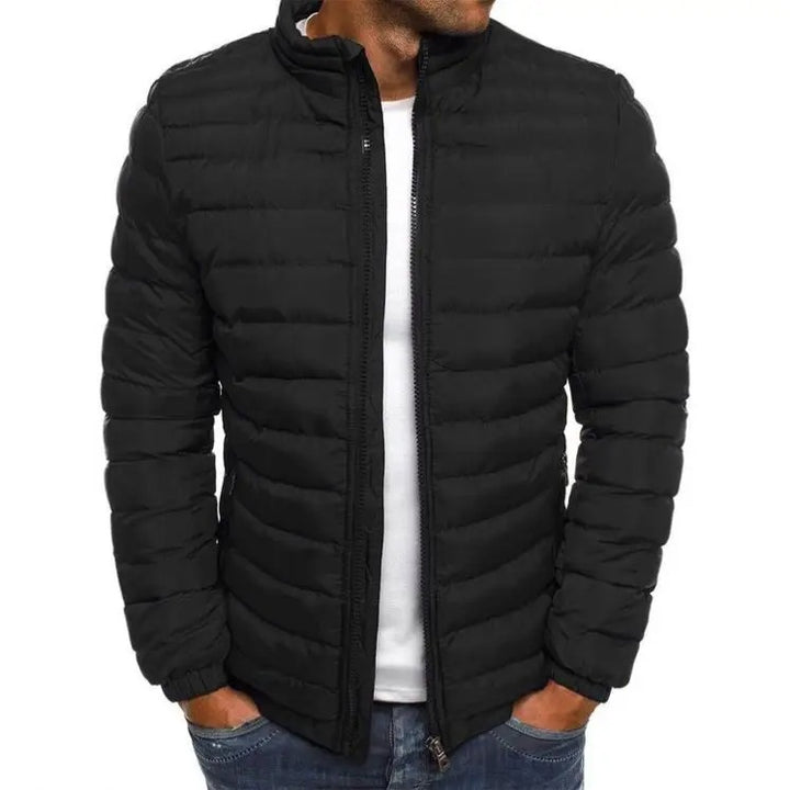 Heren gewatteerd jack met stijlvol ontwerp, warmte-isolerend, lichte wattering, ideaal voor herfst- en winterkleding.