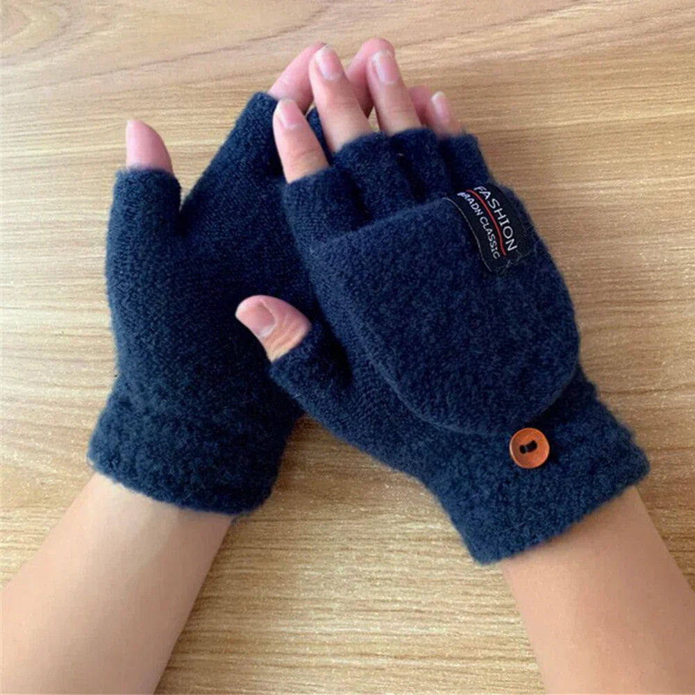 USB gebreide verwarmde handschoenen, oplaadbaar, unisex design, perfect voor koude winterdagen, damesaccessoire