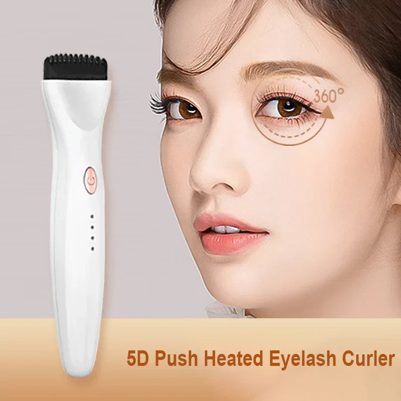 Verwarmde wimperkruller met 360°-design, voor dramatische krul en langdurige vorm de hele dag.