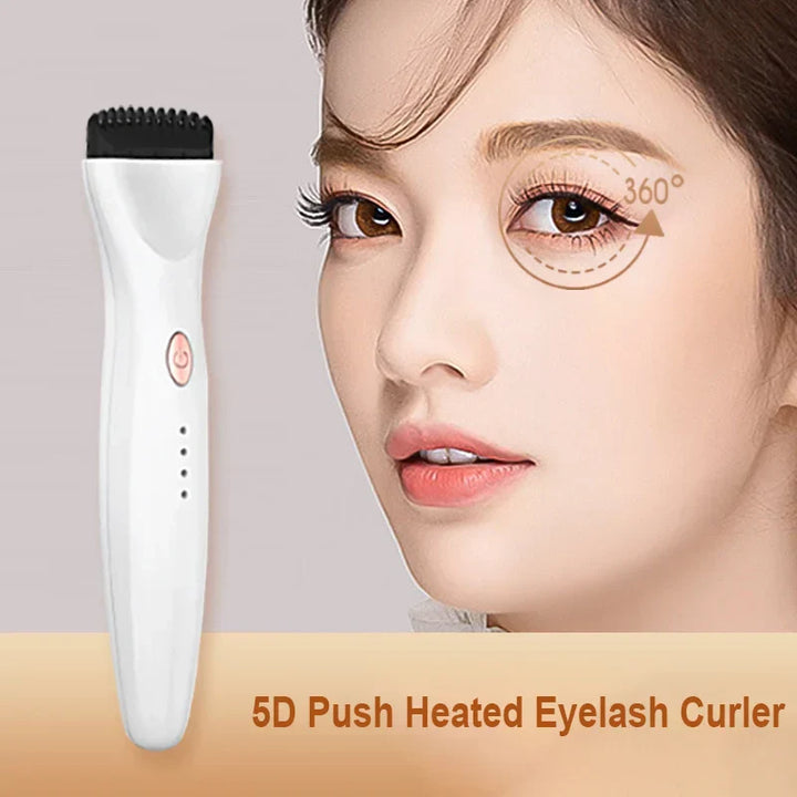 Verwarmde wimperkruller met 360°-design, voor dramatische krul en langdurige vorm de hele dag.