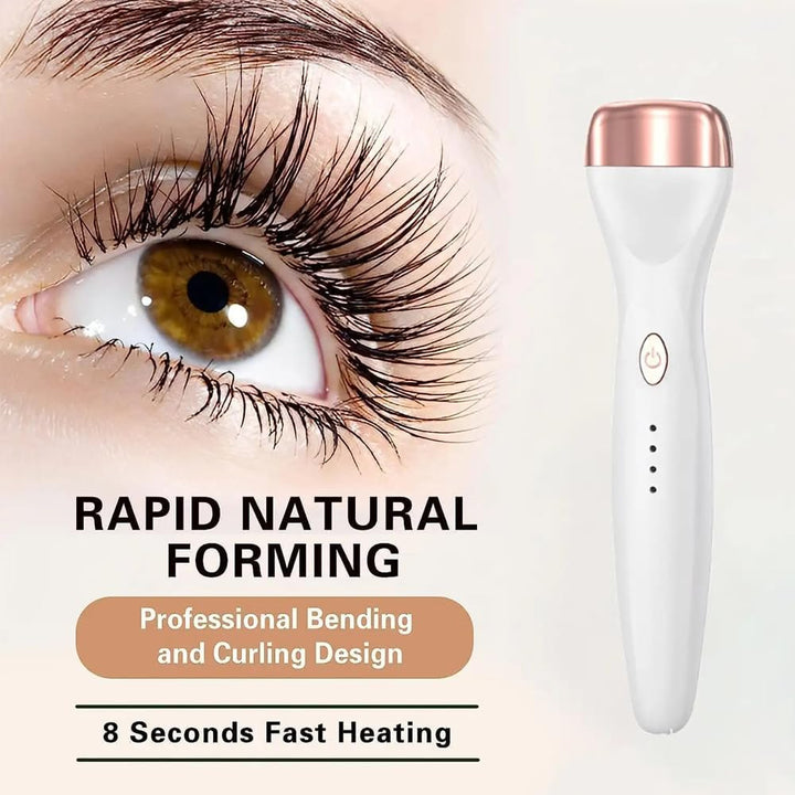 Verwarmde wimperkruller met 360°-design, voor dramatische krul en langdurige vorm de hele dag.