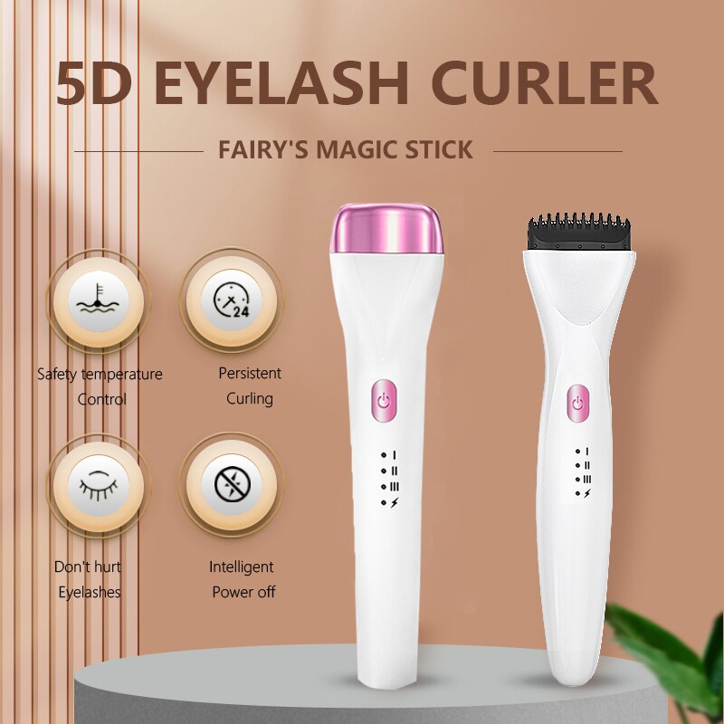 Verwarmde wimperkruller met 360°-design, voor dramatische krul en langdurige vorm de hele dag.