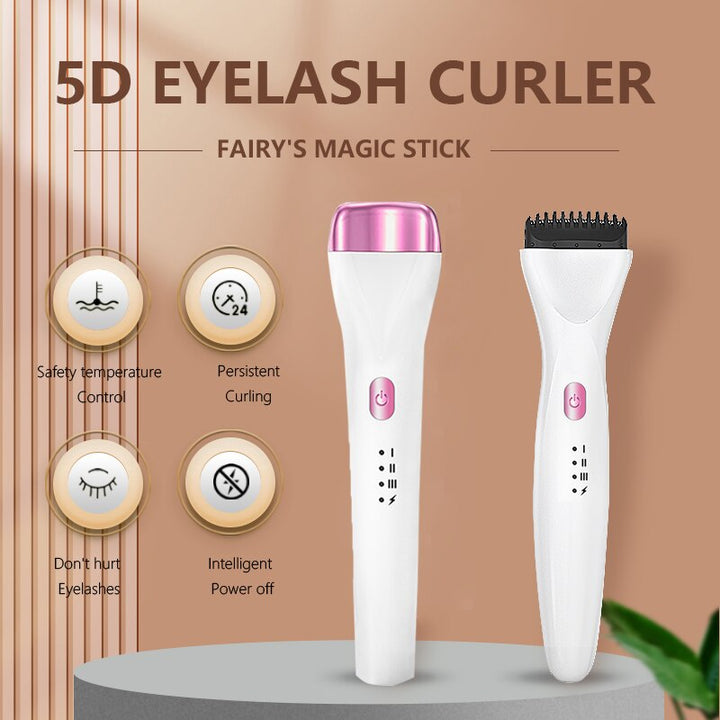Verwarmde wimperkruller met 360°-design, voor dramatische krul en langdurige vorm de hele dag.