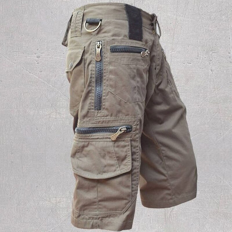 Comfortabele heren cargo shorts, ademend, met meerdere zakken, ideaal voor buitenactiviteiten en zomeravonturen.