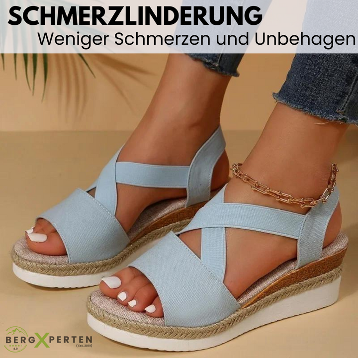 Comfortabele dames sandalen in beige, ergonomisch en antislipzool, voor pijnvrije stappen en modieus comfort.