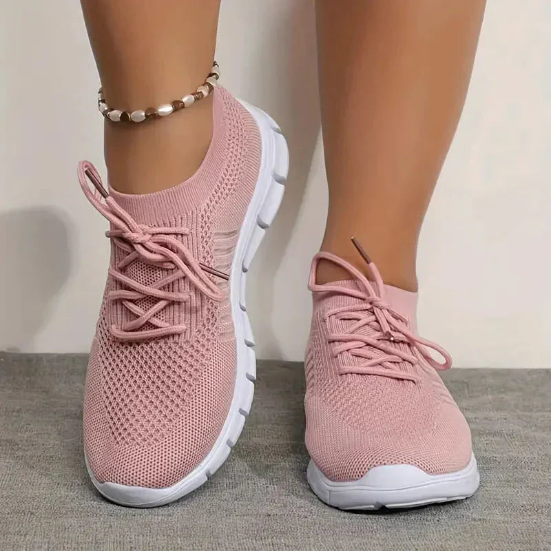 Orthopedische damessneakers, perfect voor voetondersteuning en een trendy look.