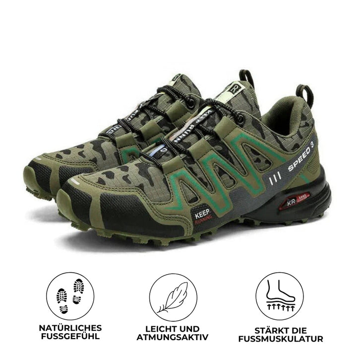 Comfortabele outdoor wandelschoenen voor dames, slip-vrije zool, ergonomisch ontwerp, ademend materiaal, bruin