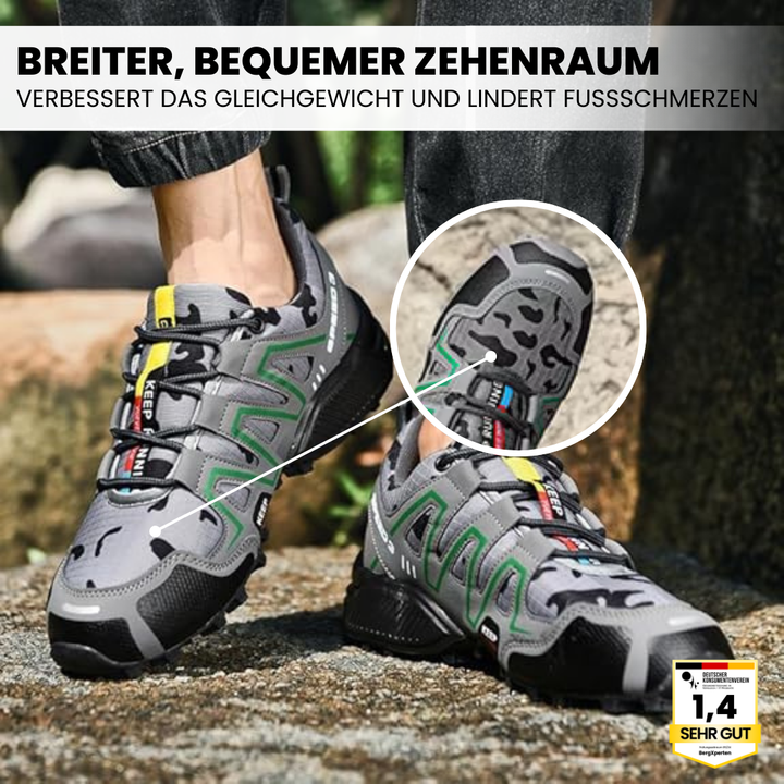 Comfortabele outdoor wandelschoenen voor dames, slip-vrije zool, ergonomisch ontwerp, ademend materiaal, bruin
