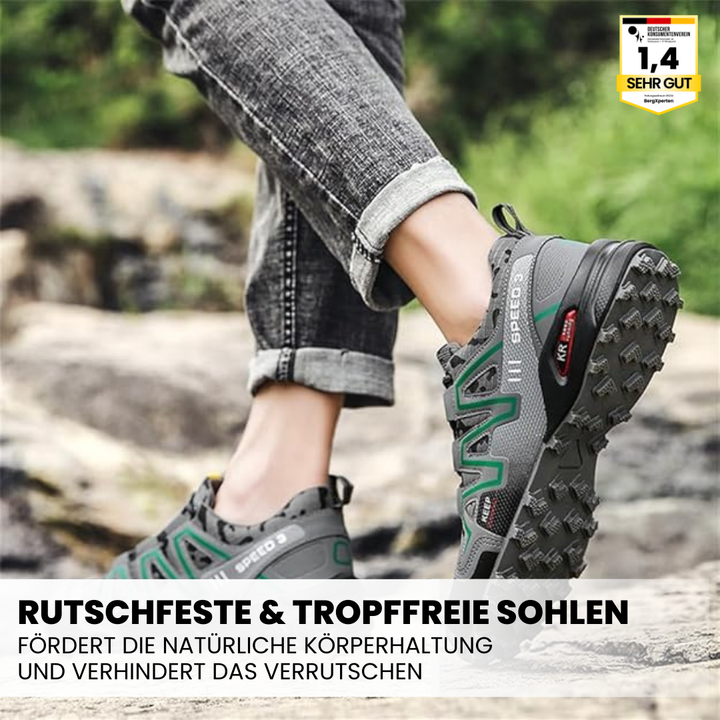 Comfortabele outdoor wandelschoenen voor dames, slip-vrije zool, ergonomisch ontwerp, ademend materiaal, bruin