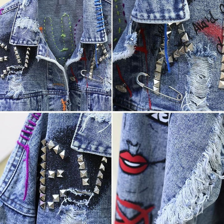 Trendy MimisJacket spijkerjas voor dames. Blauwe jas, veelzijdig en stijlvol, perfect voor lente- en zomeroutfits.