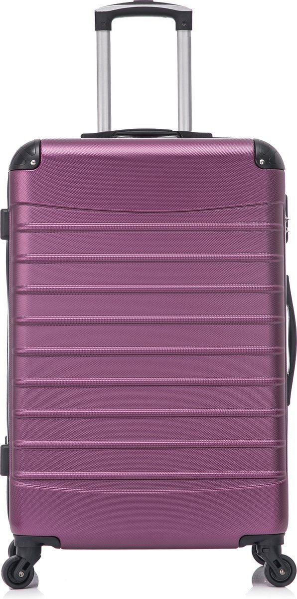 Complete bordeaux kofferset, klaar voor een weekendje weg of een lange vakantie.