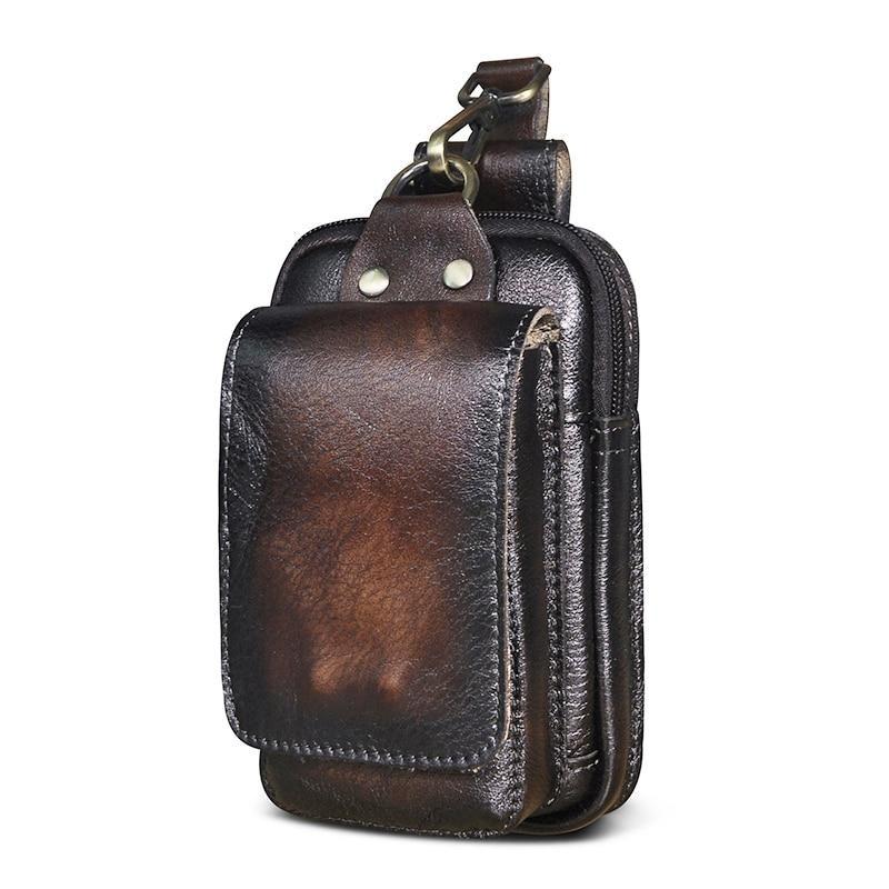 Premium leren heuptas voor heren, combineert stijl met functionaliteit voor de moderne man.