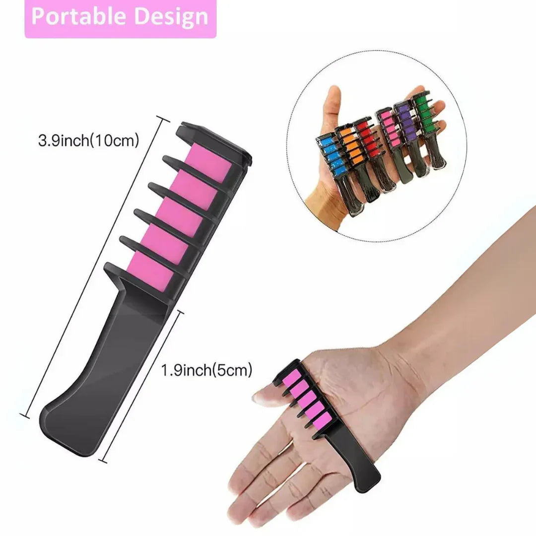 Haarkrijt voor tijdelijke styling, gemakkelijk uit te kammen, levendige accenten, wasbaar.