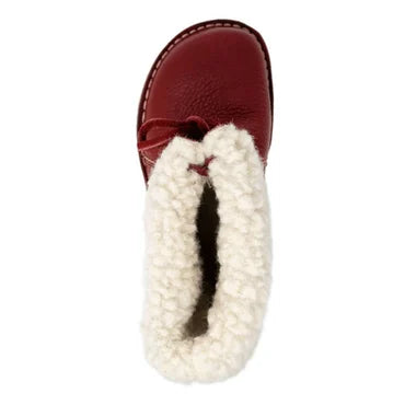 Dames Waterdichte Leren Laarzen met Wollen Voering