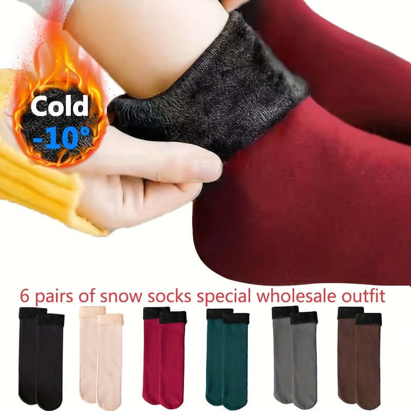 6 Paar Winter Thermo Sokken voor Unisex