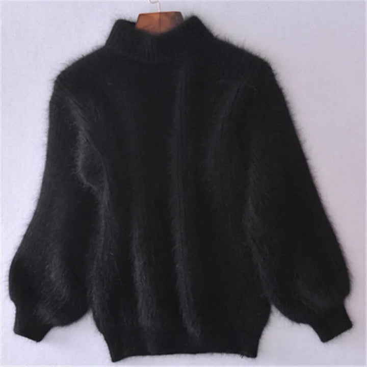 Modieuze Angora gebreide damestrui Livia. Casual comfort met een elegante touch voor dagelijkse vrouwenmode.