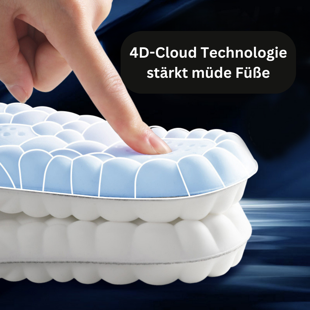CloudFlex orthopedische inlegzolen voor ultiem voetcomfort, pijnverlichting en schokabsorptie bij dagelijks gebruik.