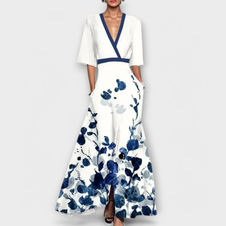 Dames cocktailjurk, elegant ontwerp, kunstzinnige mouwen, figuurvleiend, geschikt voor feestelijke gelegenheden