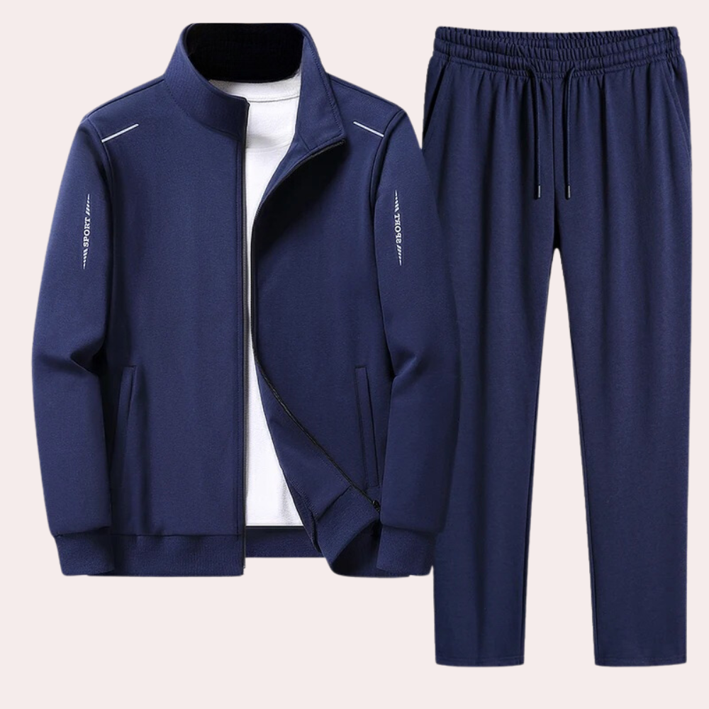 Comfortabel heren trainingspak Owen, ideaal voor sport, vrije tijd of als huispak. Gemaakt van zacht polyester.