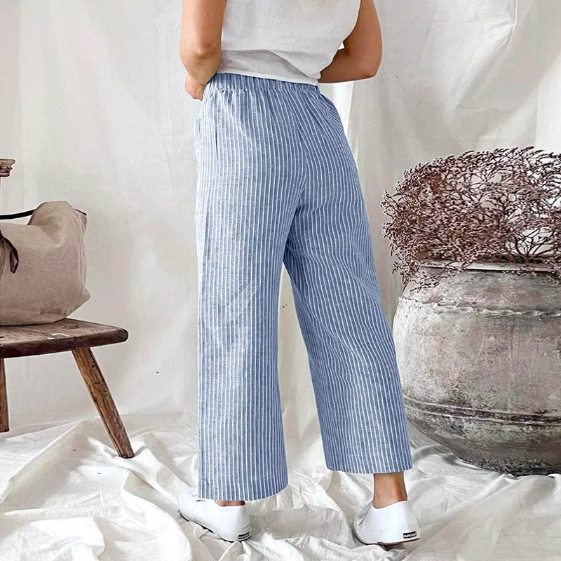 Elegante dames zomerbroek, ultiem comfort met losse pasvorm. Perfect voor modieuze lente- en zomerstijlen.
