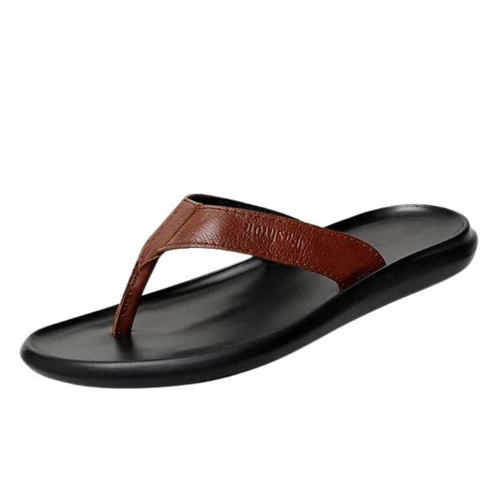 Stijlvolle Leano heren outdoor slippers, perfect voor zomercomfort, ontspanning en mode. Ideale herenschoenen.