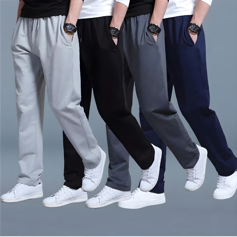 Comfortabele Mikael heren joggingbroek met wijde pijpen, stijlvol en veelzijdig als trainingsbroek of casual kleding.