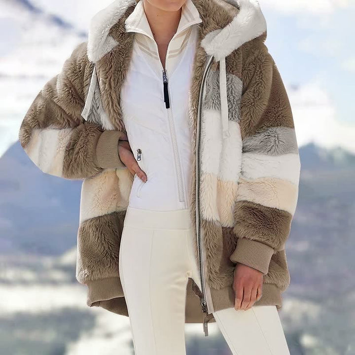 Stijlvolle ComfyCoat™ dames winterjas; modieuze bovenkleding voor damesmode. Perfect voor herfst en winter.