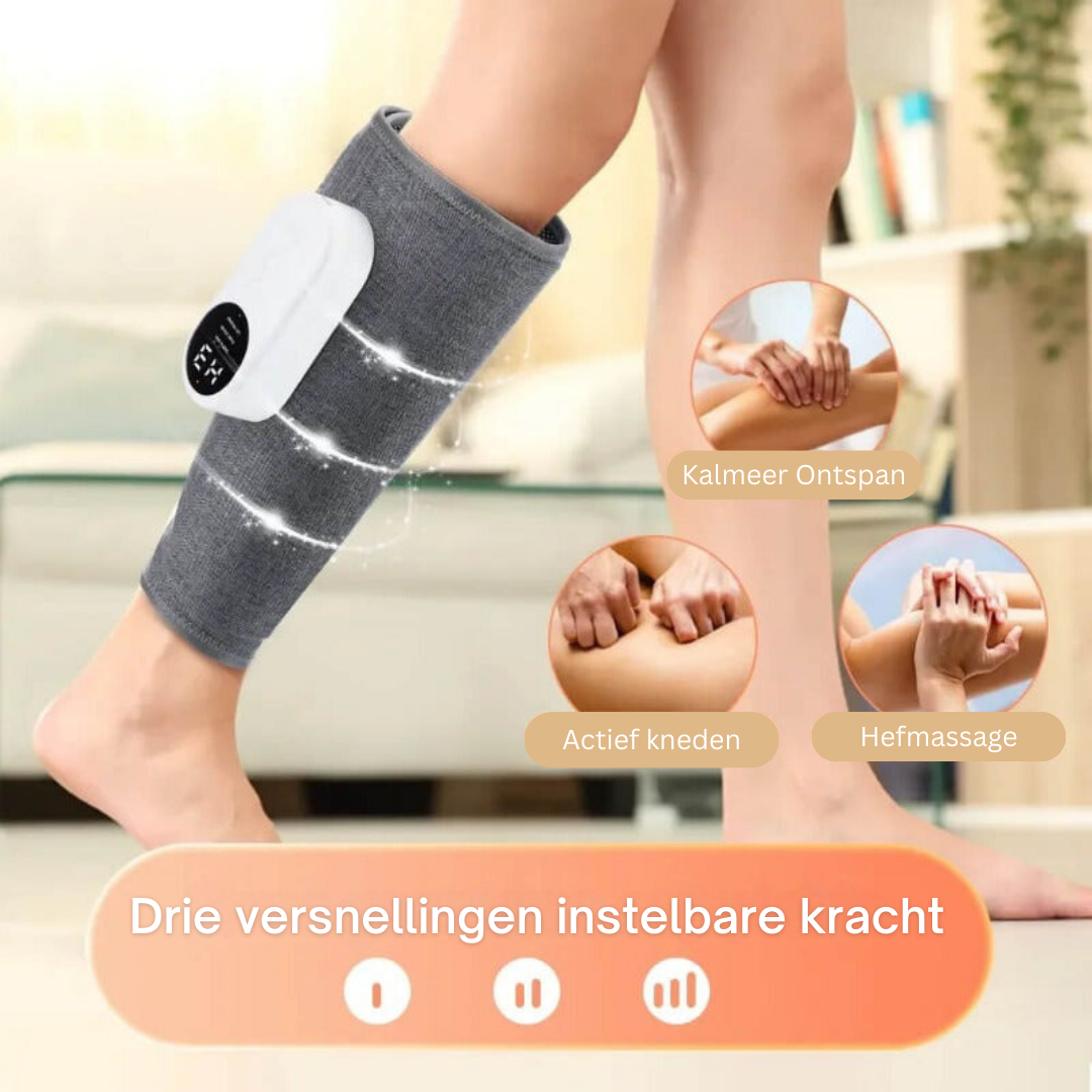 Compressietherapie beenmassageapparaat ideaal voor fysiotherapie en effectief spierherstel na inspanning.