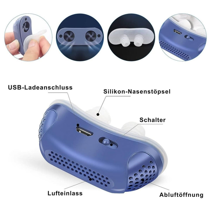 Comfortabel MICROBREATH CPAP apparaat. Stille werking voor een ongestoorde nachtrust bij slaapapneu en snurken.