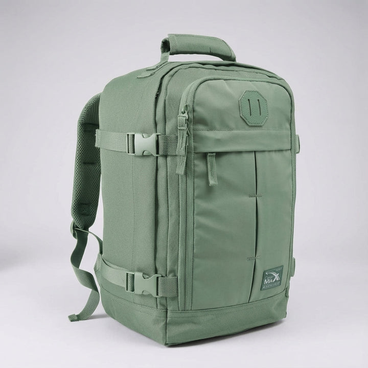 Compacte NomadLite 30L reisrugzak, lichtgewicht en ideaal als handbagage die onder de stoel past.