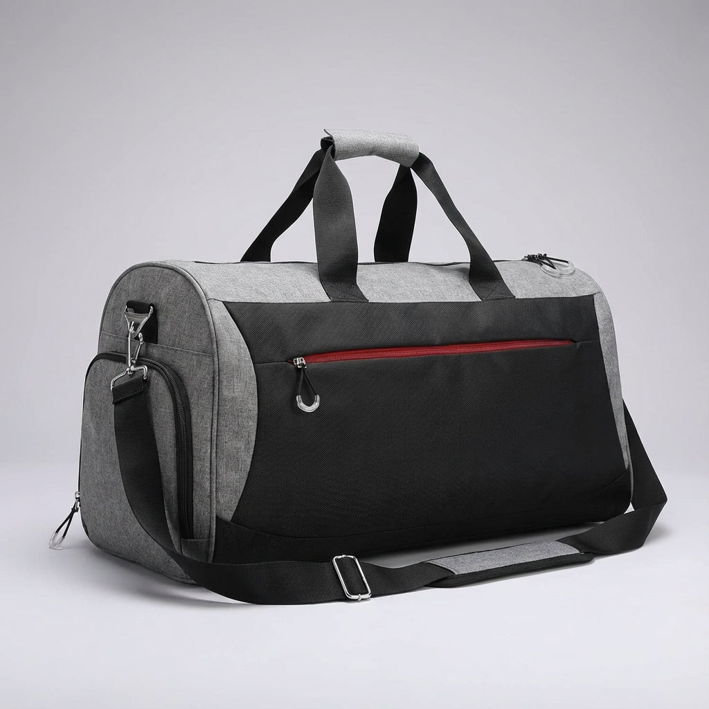 Unisex compacte 30 liter weekendtas voor sport en reizen, waterdicht met slimme organisatie.