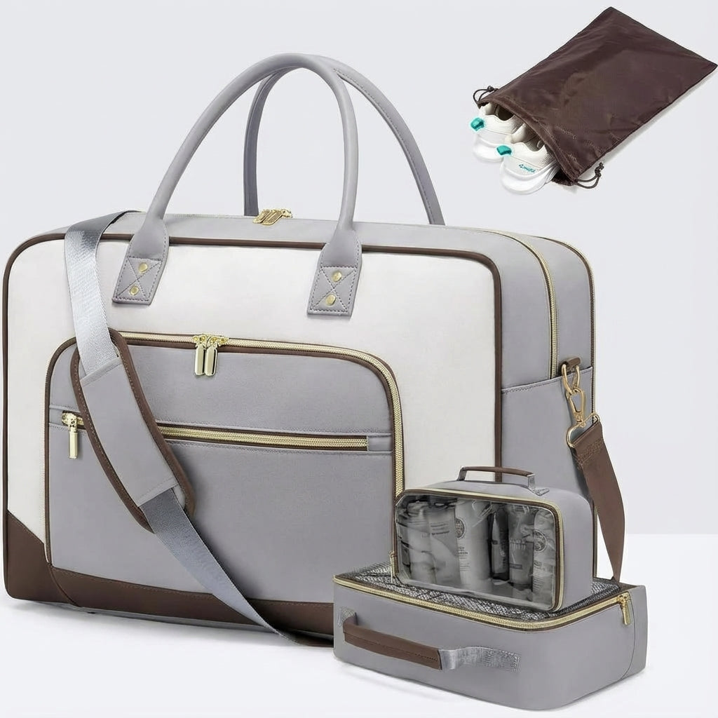 Ruime CarrySmart duffeltas met laptopvak, perfect als handbagage voor korte reizen en vakanties.